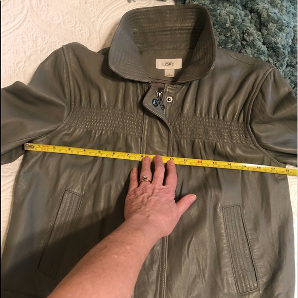 Gray Leather Jacket - Picture 6 of 8